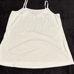 Women's White Spaghetti Strap Top
